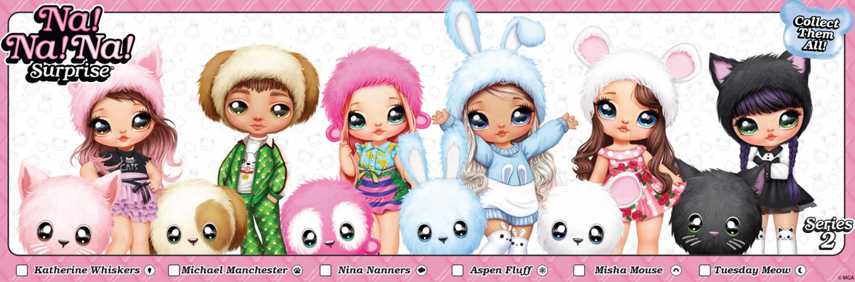 Na! Na! Na! Surprise 2-in-1 Fashion Doll & Plush Pom with Confetti