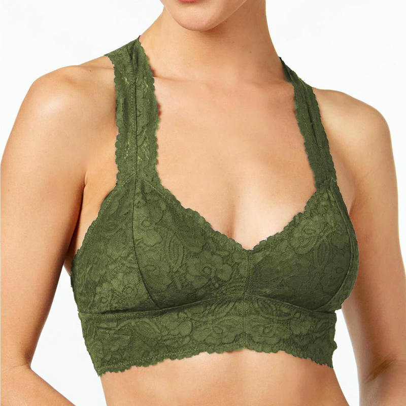 Galloon Halter Yellow Lace Bralette