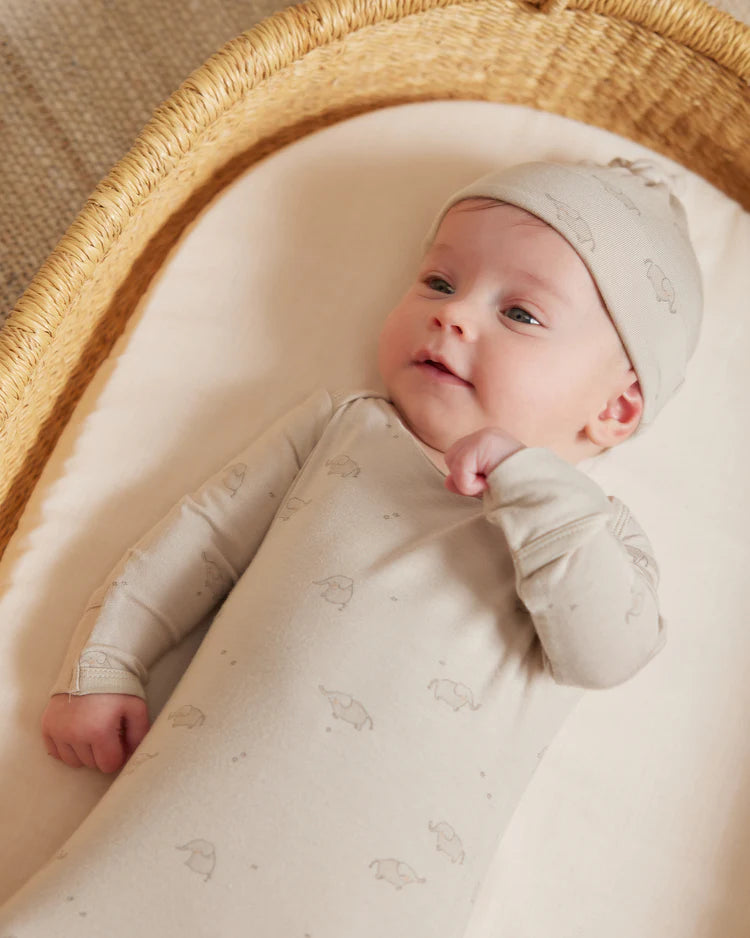 Quincy Mae Bamboo Baby Gown + Hat