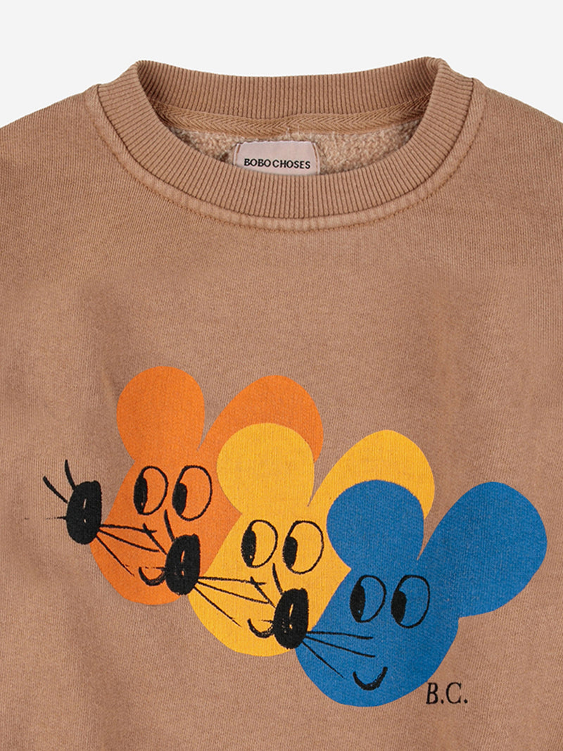 Bobo Choses multicolor mouse sweatshirt – Crown Forever