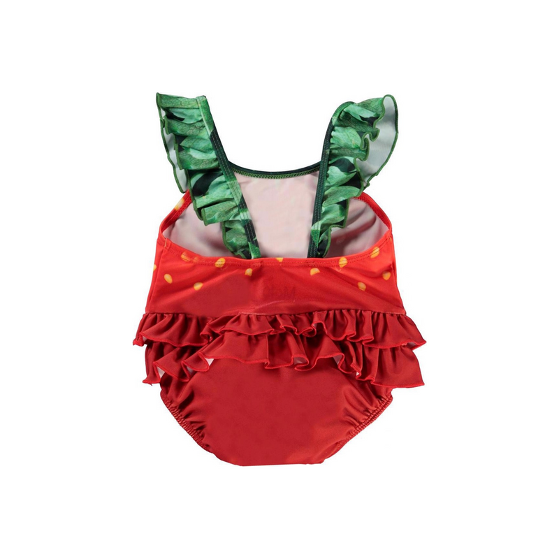 Toddler Baby Girl Swimsuit Watermelon Ptinted Swimming Wear 18 24 Month  Infant Ruffles Bathing Cloth Newborn Summer Beach Bikini