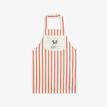 Mini Rodini Stripe Panda chef woven apron kids aprons Mini Rodini   