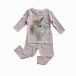 Oh Baby! Soft Cotton Unicorn Soft Pink Newborn Set kids tops+bottoms sets Oh Baby!   