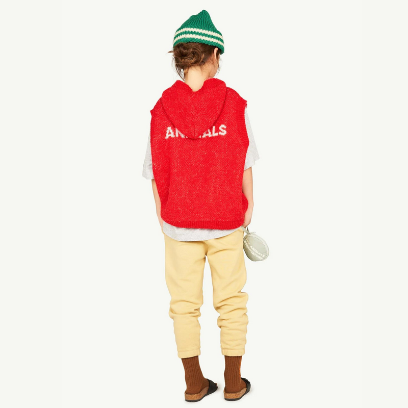 The Animals Observatory Red Yak Vest kids vests The Animals Observatory   