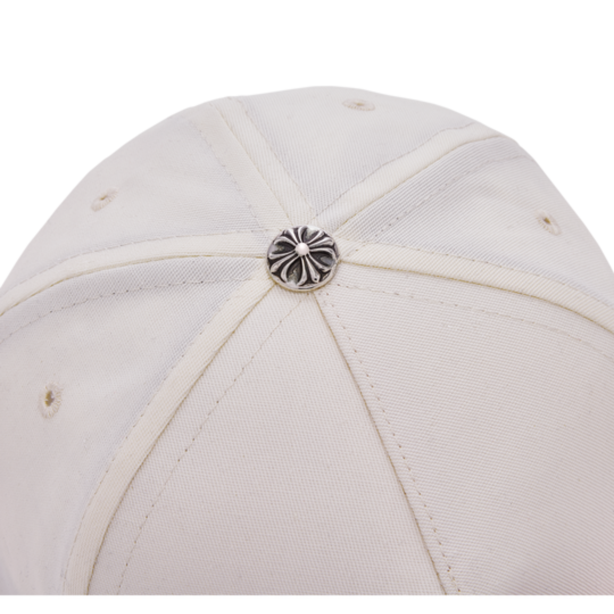 Chrome Hearts Embroidered Versatile Fashion Sun Cap Baseball Cap-black And  White 