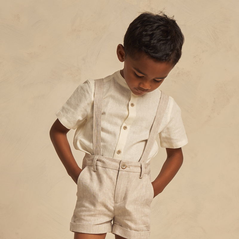 Noralee Archie Shirt || White kids shirts Noralee   