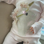 Oh Baby! Soft Cotton Unicorn Soft Pink Newborn Set kids tops+bottoms sets Oh Baby!   