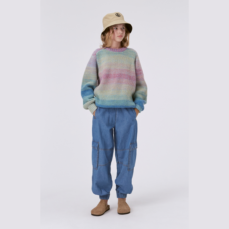 Molo Bosse Space Dye Wool knit jumper pastel melange kids jumpers Molo Kids   