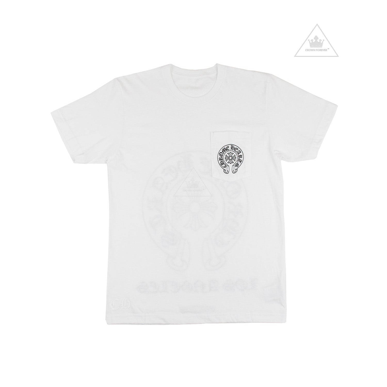 Chrome Hearts Horseshoe Los Angeles Crew T Shirt in White – Crown