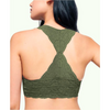 Free People Raceback Crop Bralette Celadon Bralette Free People   