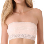 Free People Bandeau Scallop Lace Soft Pink Bralette Free People   