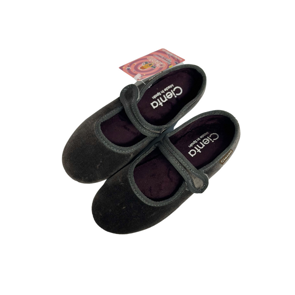 Cienta Kids Velvet Flat Mary Jane Gris Plomo – Crown Forever