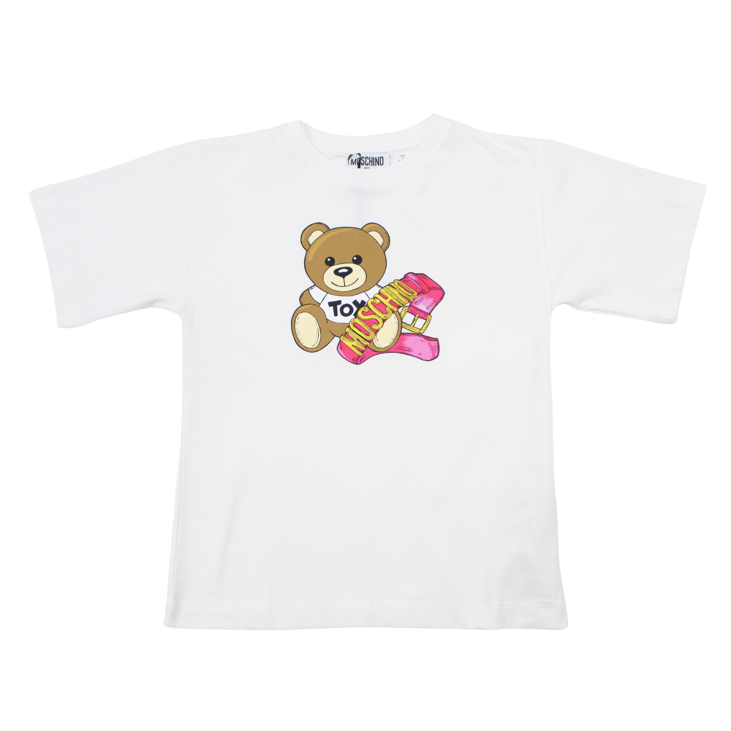Moschino Baby Ivory Cotton Teddy Bear T-Shirt – Crown Forever