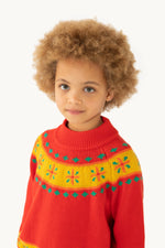 Tiny Cottons Folky Mockneck Sweater kids sweaters Tiny cottons   