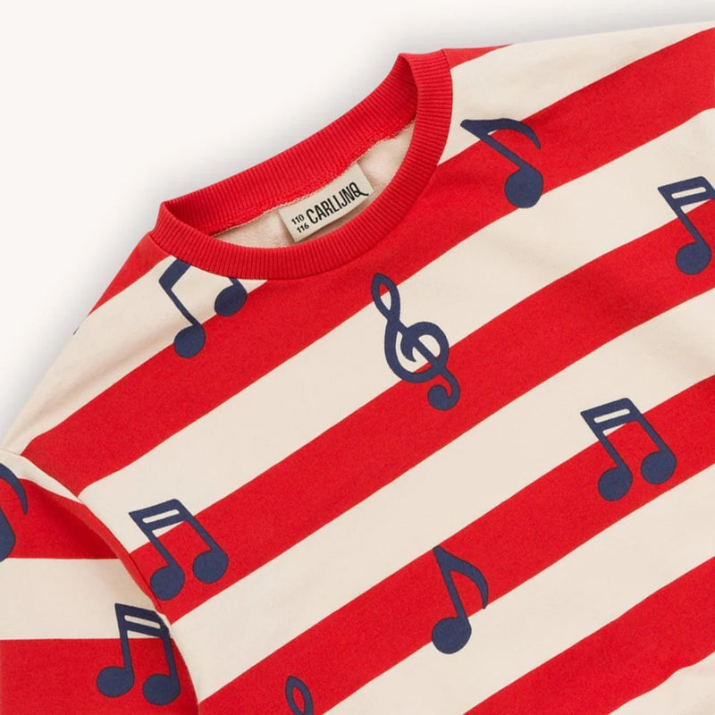 Carlijnq music notes - kids sweater organic kids sweaters CARLIJNQ   