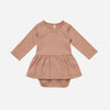 Quincy Mae Pointelle Skirted Bodysuit || Rose kids onesies Quincy Mae   