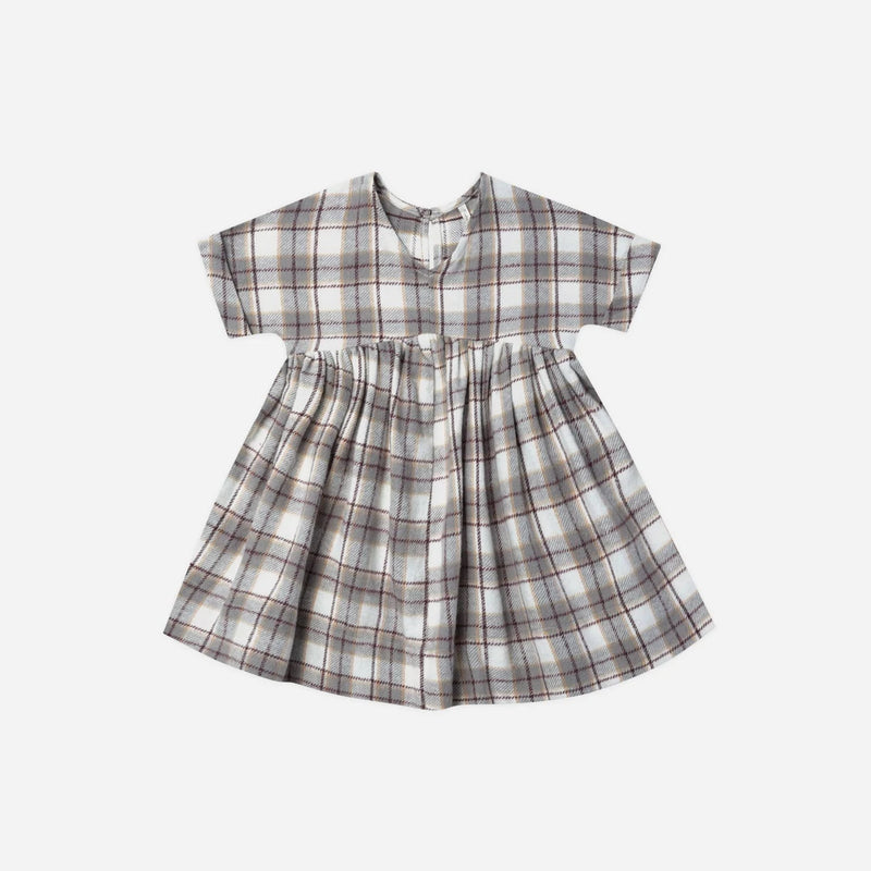 Rylee + Cru Maxwell Dress || Blue Flannel kids dresses Rylee And Cru   