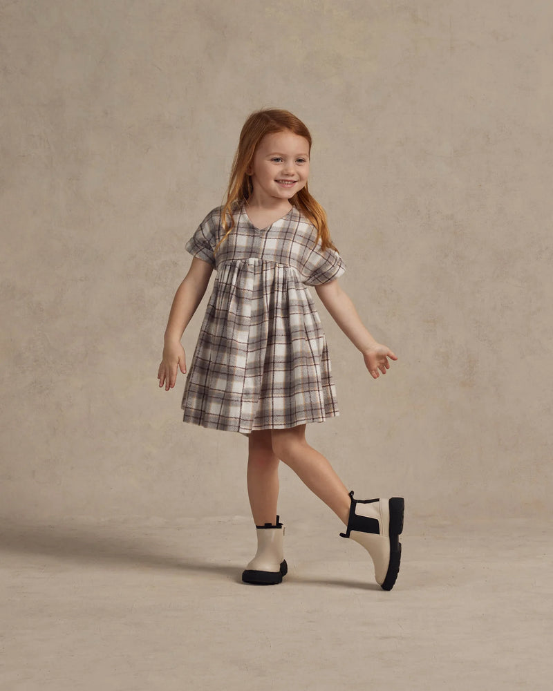 Rylee + Cru Maxwell Dress || Blue Flannel kids dresses Rylee And Cru   