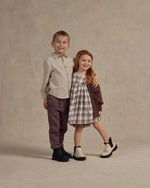 Rylee + Cru Maxwell Dress || Blue Flannel kids dresses Rylee And Cru   