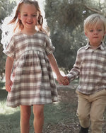 Rylee + Cru Maxwell Dress || Blue Flannel