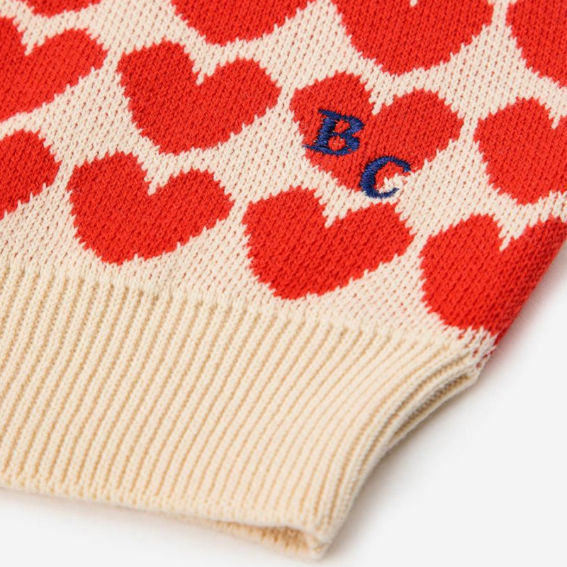 Heart Monogram jacquard jumper