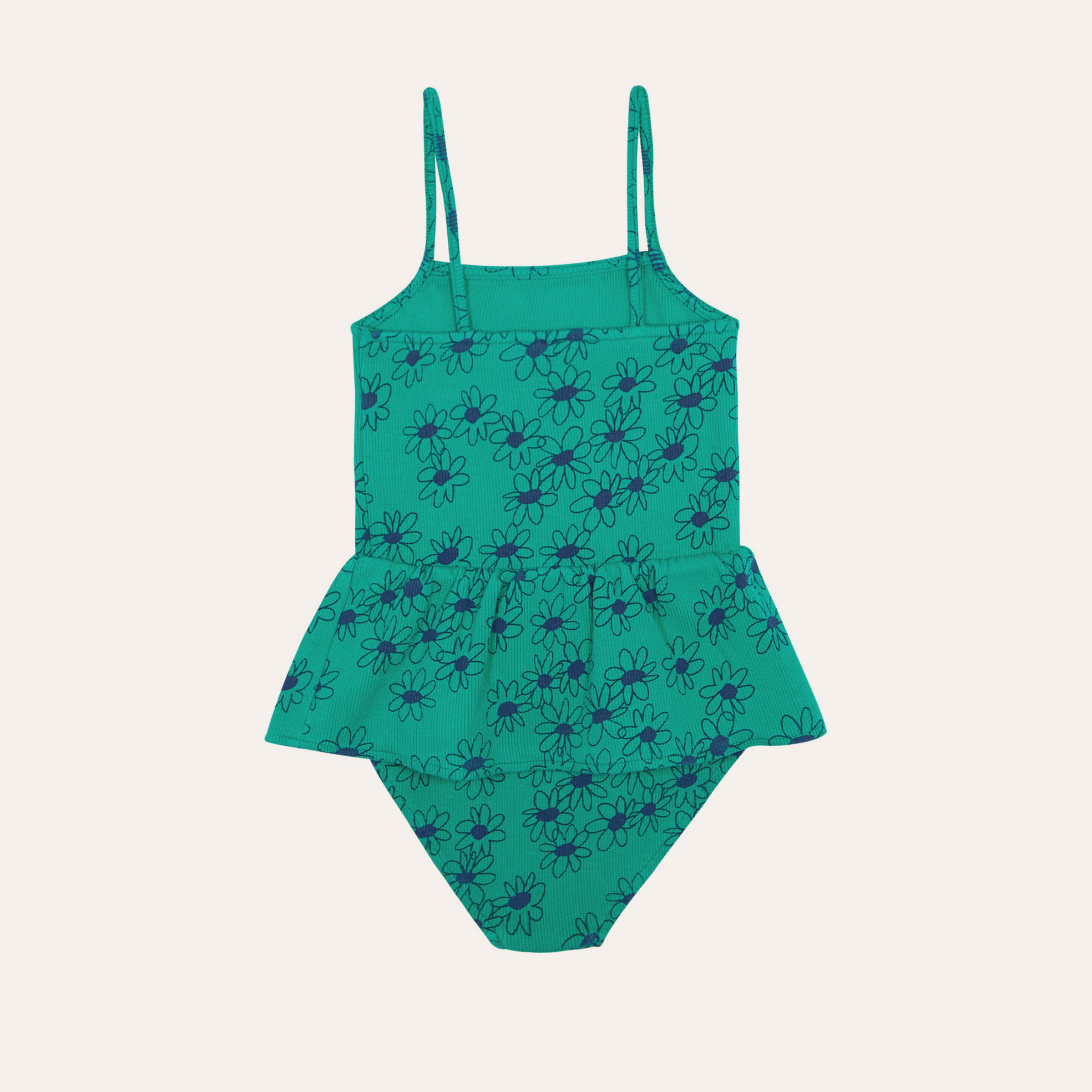 The Campamento Green Daisies Cotton Swimsuit – Crown Forever