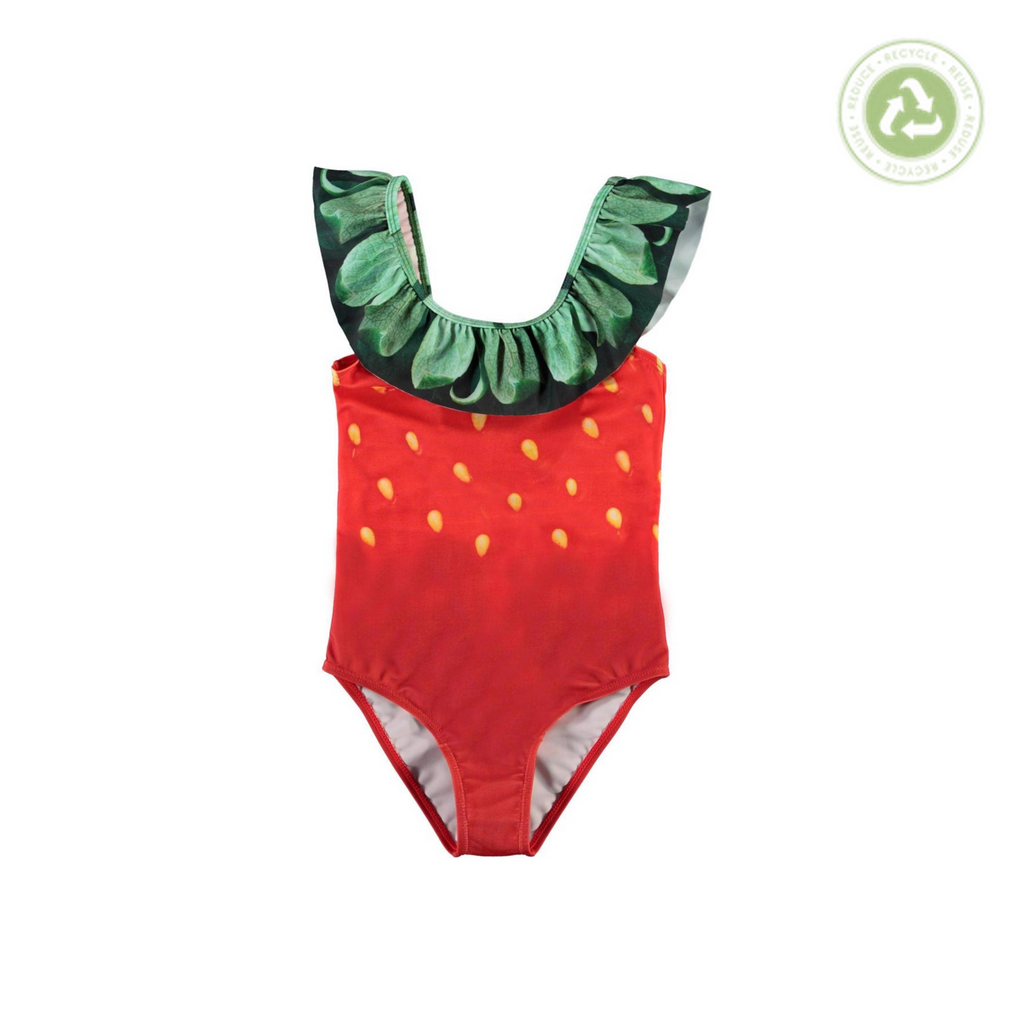 Molo Kids Strawberry Nika Swimsuit kids swimwear one-pieces Molo Kids   