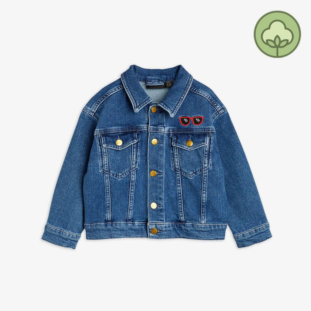 Mini Rodini Ritzratz Embroidered Denim Jacket kids jackets Mini Rodini   