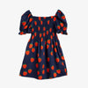 Mini Rodini Strawberries woven puff sleeve dress kids dresses Mini Rodini   