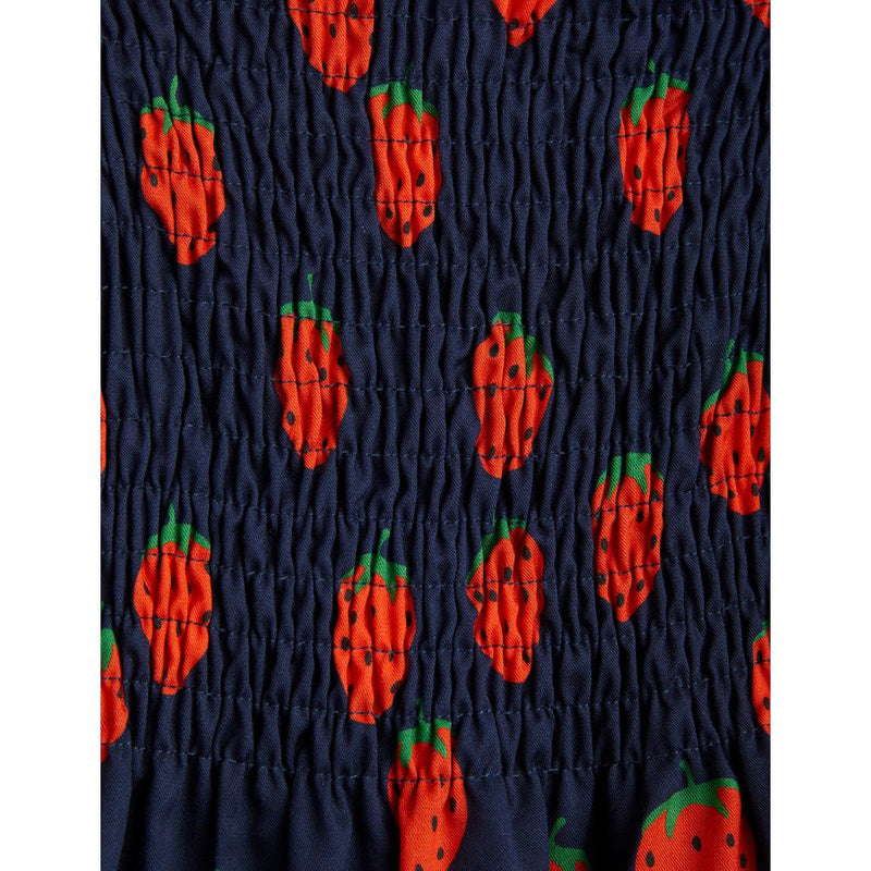 Mini Rodini Strawberries woven puff sleeve dress – Crown Forever