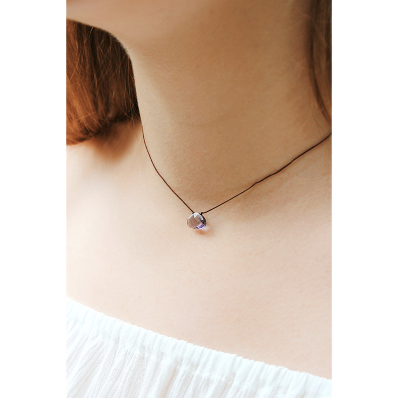 Lucky Feather Color Power Necklace - Violet Gifts Lucky Feather   