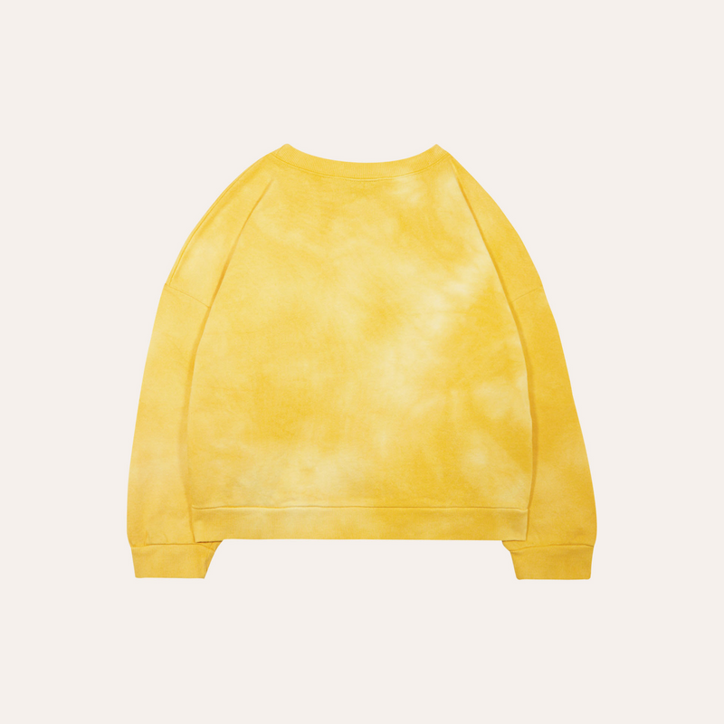 The Campamento Yellow Tie Dye Sweatshirt Crown Forever