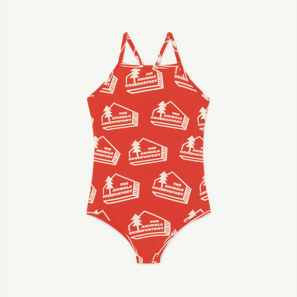 The Animals Observatory Red The Animals Trout Swimsuit kids swimwear one-pieces The Animals Observatory   