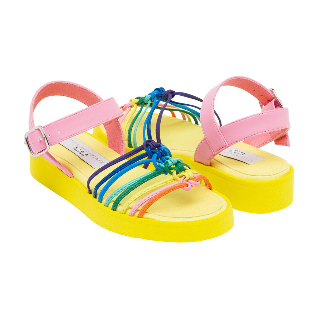 Premium AI Image | Multi colored sandals with summer vibes by Generative AI