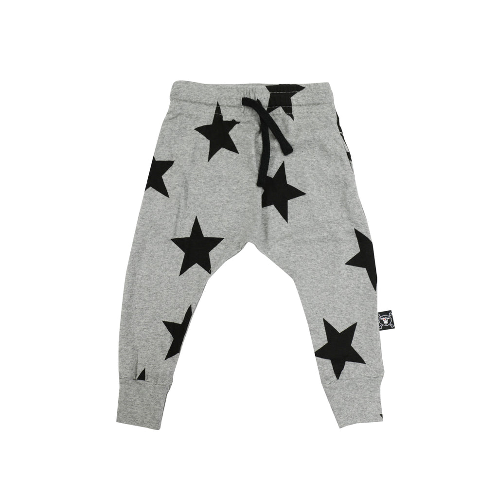 Nununu World Light Star Baggy Pants Heather Grey kids pants Nununu World   