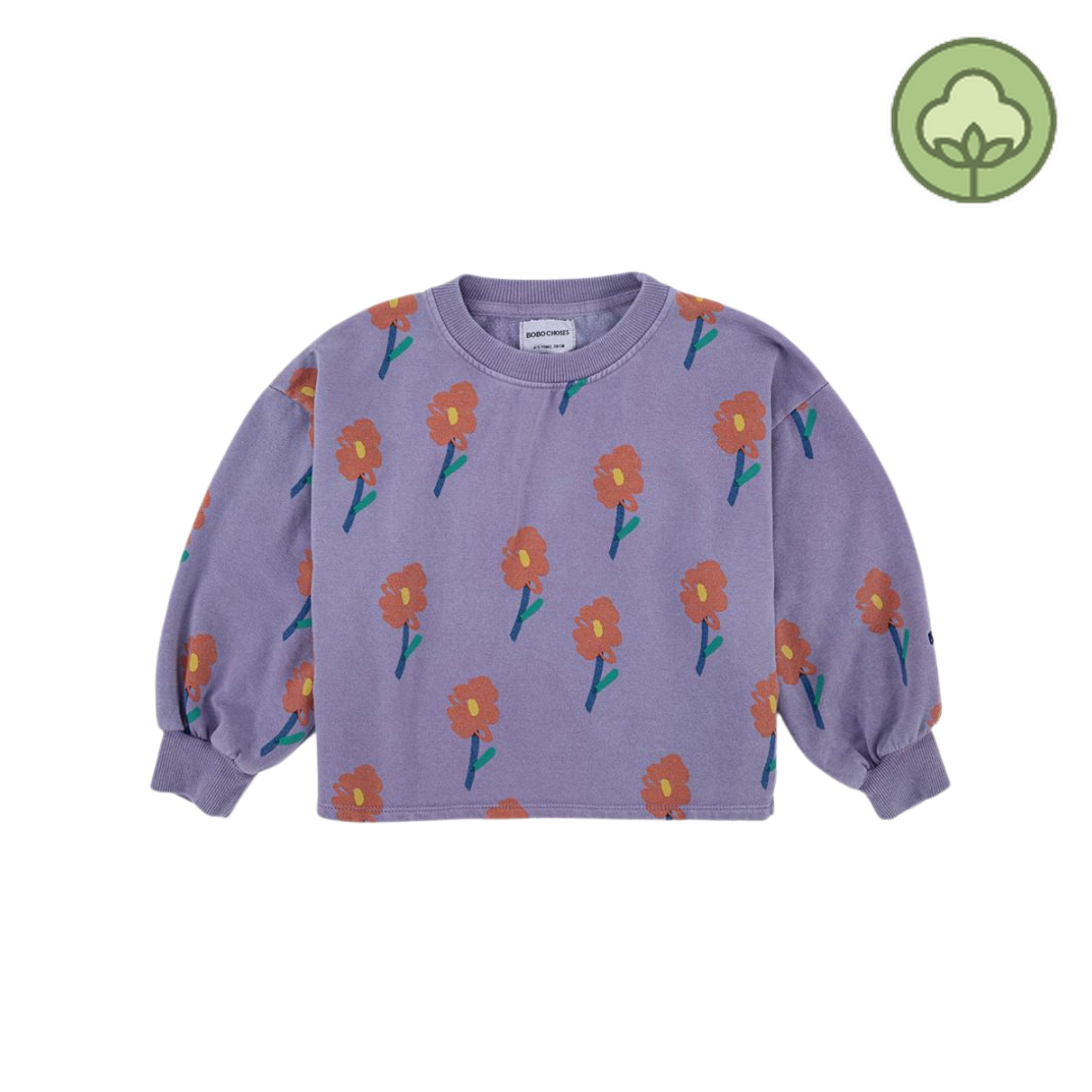 Bobo Choses Flowers All Over Cropped Sweatshirt – Crown Forever