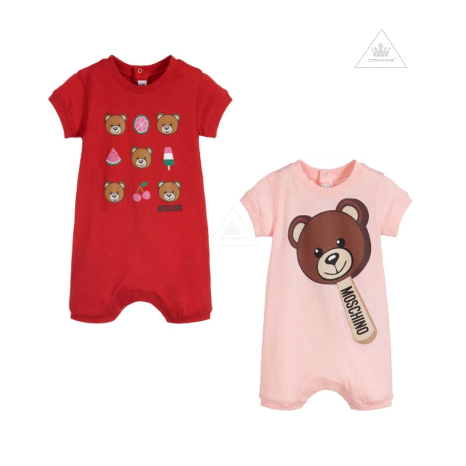 Moschino Baby Baby Cotton Shorties (2 Pack) Red/Pink