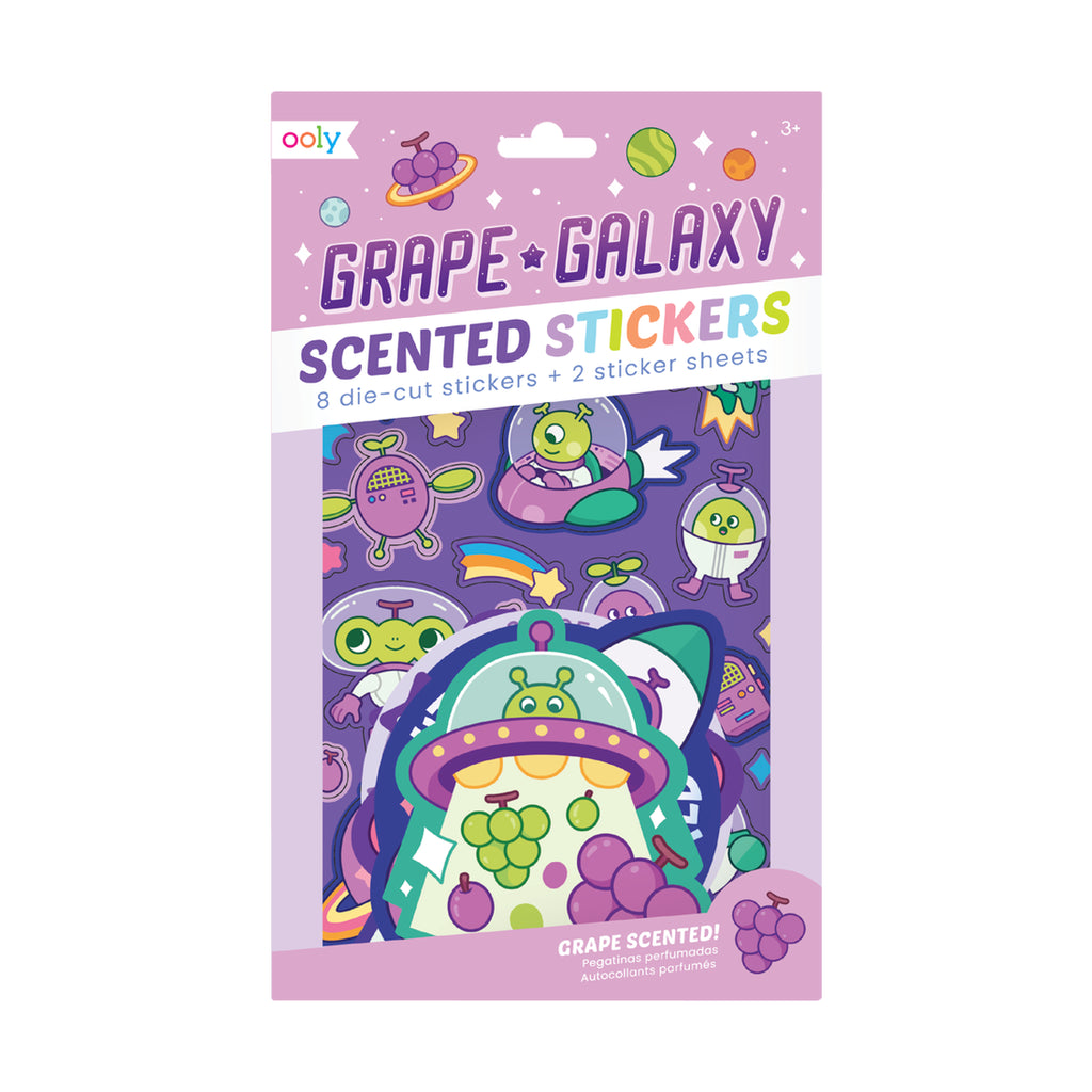 Ooly Scented Scratch Stickers : Grape Galaxy