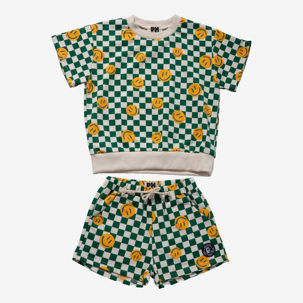 Petite Hailey Sweatshirt Sets Green kids tops+bottoms sets Petite Hailey   