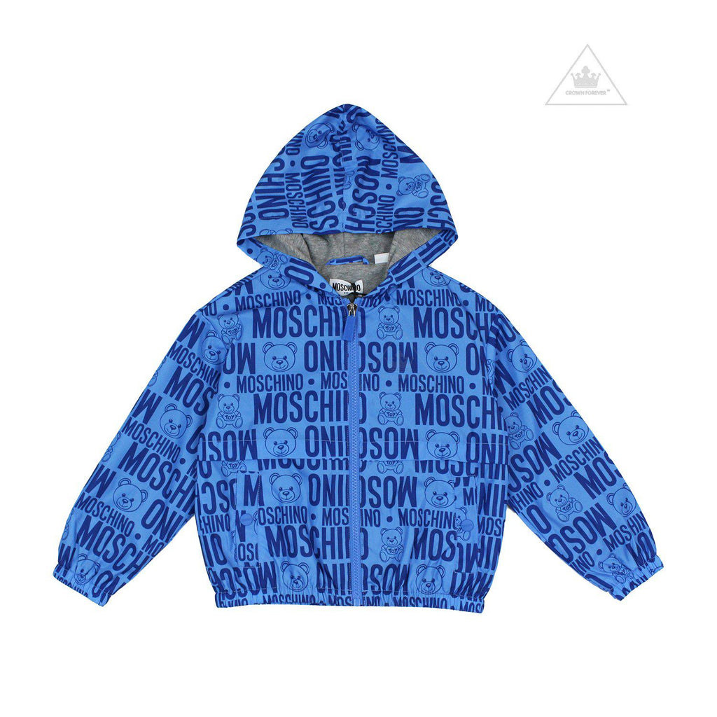 Moschino Kids Teddy Bear All Over Print Jacket kids jackets Moschino   