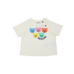 Moschino Baby Teddy Bear Logo T-Shirt White baby T shirts Moschino   