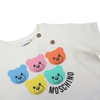 Moschino Baby Teddy Bear Logo T-Shirt White baby T shirts Moschino   