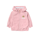 Moschino Baby Bear Toy Rattle Hooded Jacket Pink kids jackets Moschino   