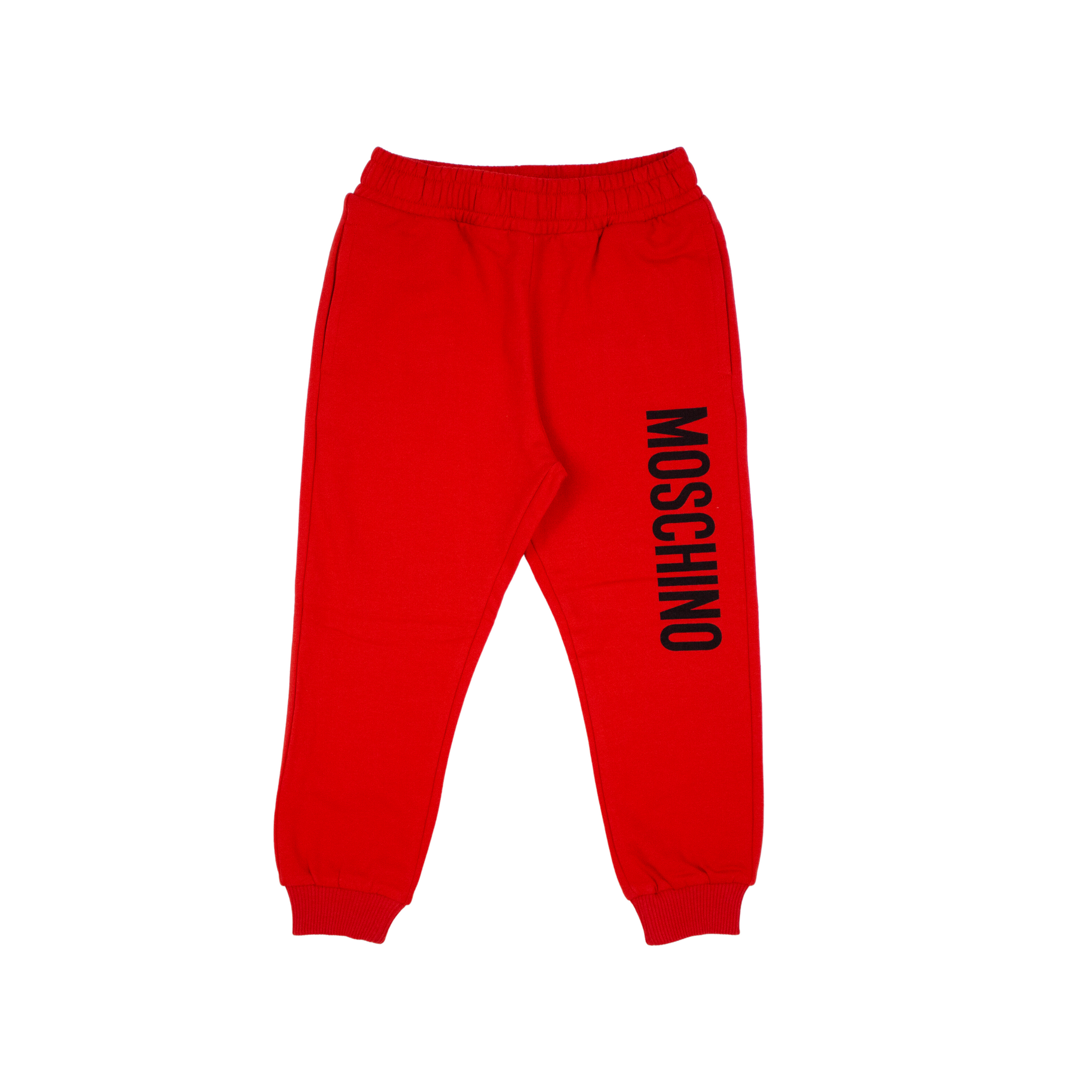 Moschino Kids Logo Cotton Sweatpants Red – Crown Forever