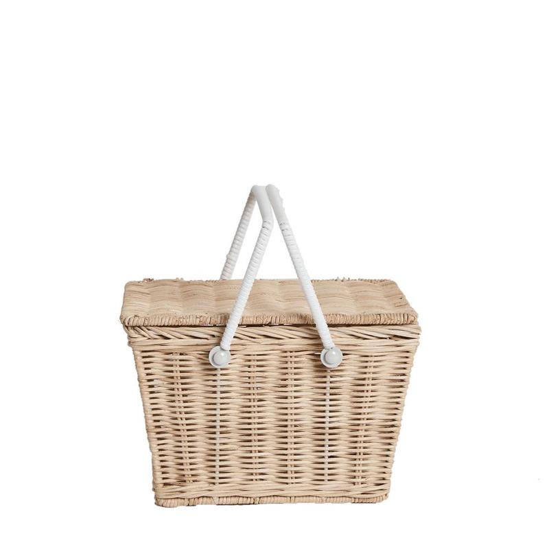 Olli Ella Piki Ratton Basket Straw kids bags Olli Ella   