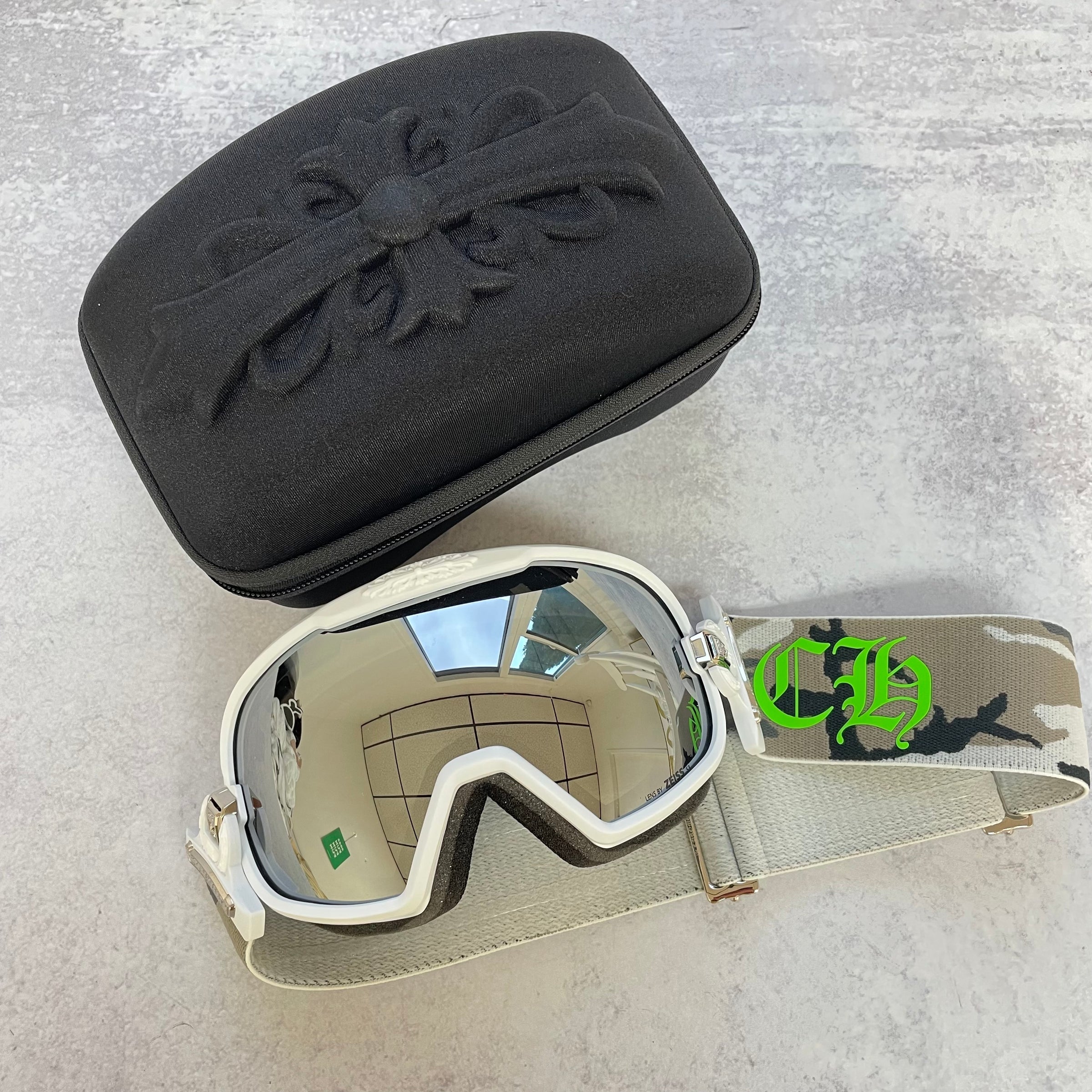 Chrome Hearts SILVER MORNING SKI GOGGLES White – Crown Forever