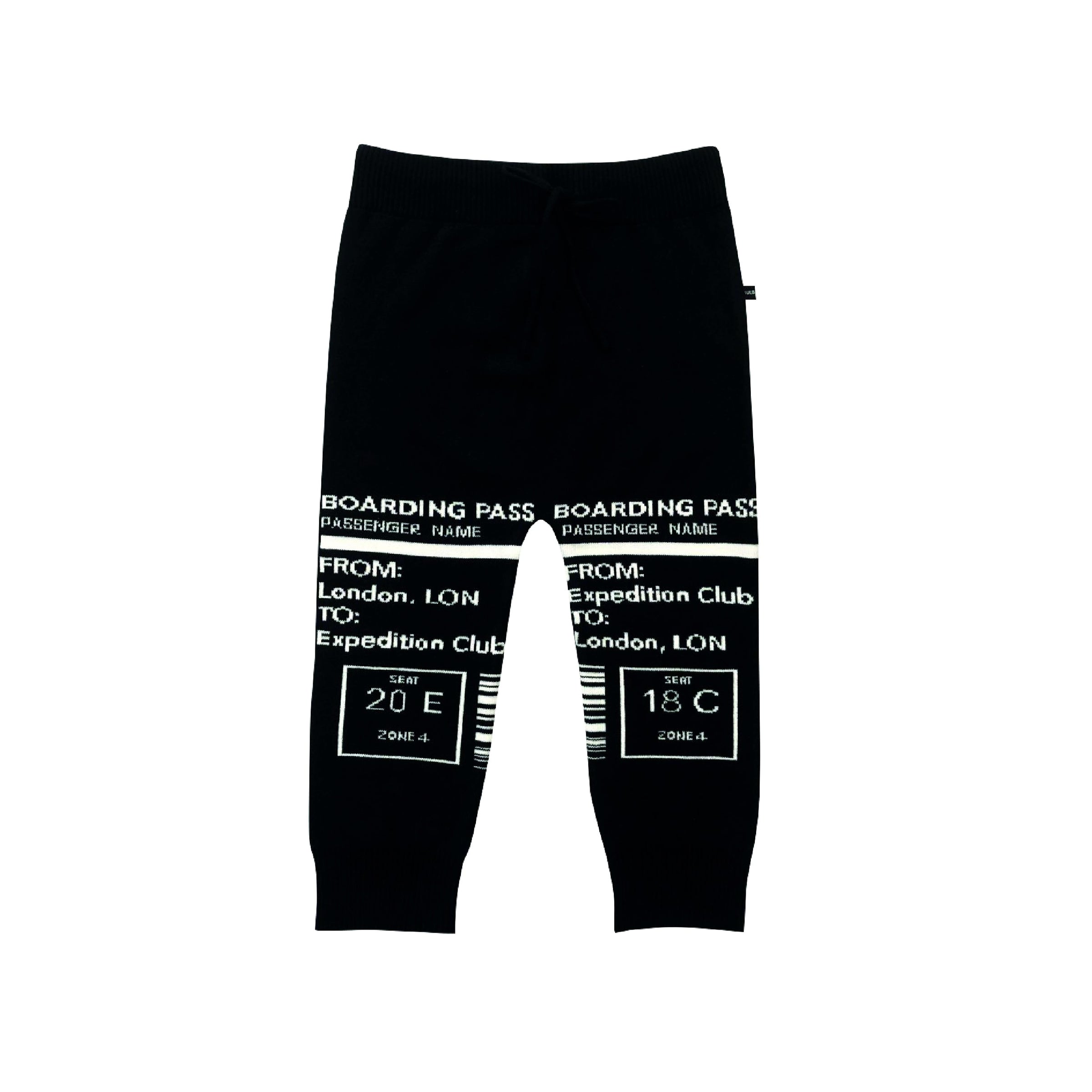Bulb London 'BOARDING PASS' Knit Pants – Crown Forever