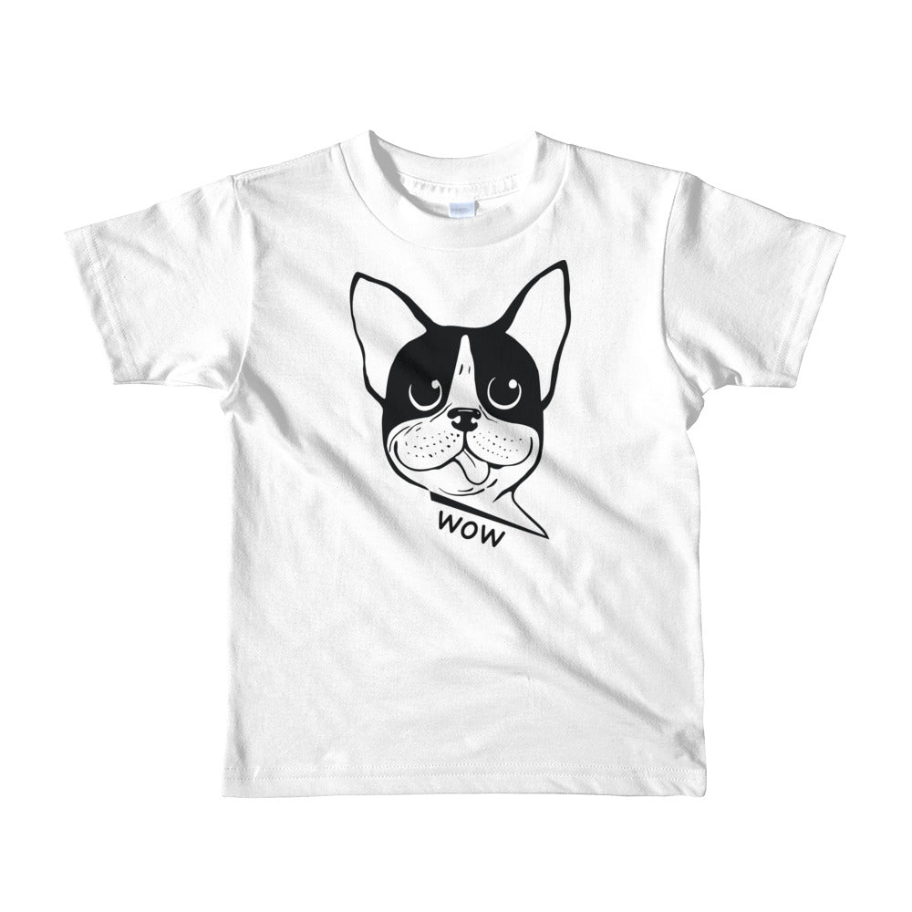 Boston Terrier Short Sleeve Kids T-Shirt baby t-shirt CROWN FOREVER 2-3yrs  
